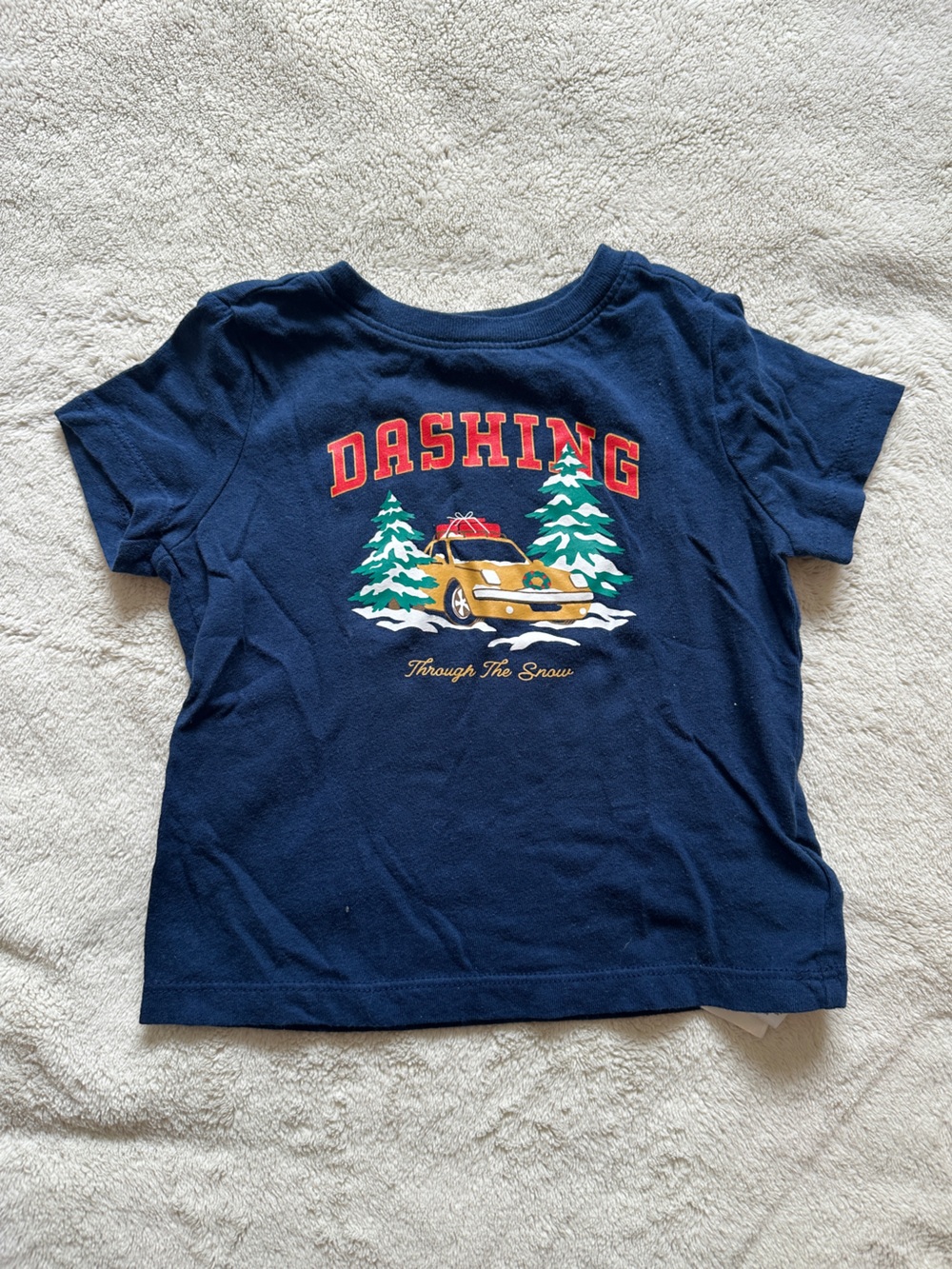 24M Navy 'Dashing' Holiday Graphic Tee
